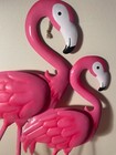 Flamingo Sign Wall Art Tropical Pink Decor Tiki Bar Beach Garden Large 20  New