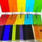 12 Sheets Rainbow Transparent 96 Coe Fusing Glass Sheets 4 X 6 Inch Assorted 