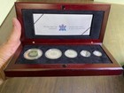2003 Canada  9999 Fine Silver Maple Leaf Hologram 5 Coin Set W coa  1 92oz Total