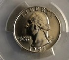 1955 D  Washington Quarter Pcgs Ms 64 Lower Mintage Silver