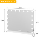 Hollywood Vanity Mirror With Lights  32  X 24  Led Large Vanity Makeup Mirror Wi