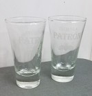 Case  12  Patron Tequila 2oz Shot Glasses  3 5  Tall With Weighted Bottom