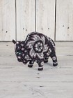 Wix  rika Huichol Bison Figurine   Handmade Beaded Art   Indigenous Crafted
