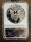 2017-s American Silver Eagle Ngc Pf70 Ultra Cameo John Mercanti Signed Label
