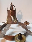 Rare2find Vintage Antq Mexican Ornate Tin Hanging Candlabra Candle Stick Holder