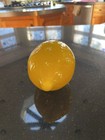 Vintage Murano Style Yellow Lemon Art Glass Fruit 5 l