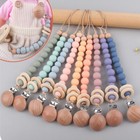 Baby Pacifier Dummy Clips Boys Girls Soother Chain Holder Strap Clip Us Silicone