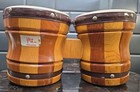 Rythem Band Inc Bongo Drums 11  5 5  6  Premium Hardwood Natural Skin Hide Drum