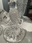 Vintage Hofbauer Crystal Byrdes 7  German Figural Bird Candlestick Holder