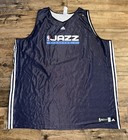 Utah Jazz Game Used Worn Throwback Warm Up Jersey 4xl 4xlt Team Issue Big Tall