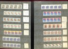 United States Stamp Collection 13 Pages In Stockbook  Mint Plate   Strips  bc 