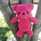 Teddy Bear Plush Stuffed Animal Toy Handmade Crochet Plushie Amigurumi