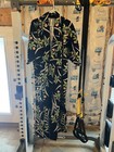 Vintage Japanese Kimono Robe Floral Yukata Made In Japan