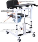 Patient Lift Transfer Chair Wheelchair Lightweight Mobility Aid Home Care
