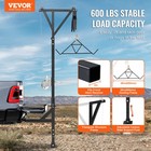 Vevor Hitch Mounted Deer Hoist Hitch Game Hoist 600lbs Winch Swivel With Gambrel