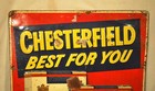 Vintage 1950 s  chesterfield Best For You  Cigarette Advertising Metal Sign