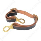 M16 Leather Helmet Chin Strap - Black - Reproduction