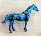 Custom Breyer Stablemate Silky Sullivan Halloween Horse Hand Painted Ooak
