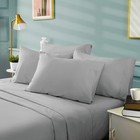 Hotel Luxury Bed Sheets Set 6 Pieceking  Light Gray - Super Soft 1800 Thread    