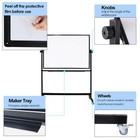 Extra Large 36x72 Inch Magnetic Dry Erase Whiteboard  Rolling Stand Double-si   