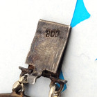 Antique Abalone Mother Of Pearl Carved Shell Portrait Cameo Silver Bracelet 7 5 