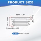 1-1 4 Inch Plastic Tubing End Caps  4 Pcs Round Hole Plug Insert For Round Ir   