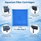 12 Pack Aquarium Filter Cartridges For Aqua-tech 30-60 20-40 Gallon Fish Tank Po