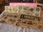 Union States Civil War Currency  antiqued Reproductions 