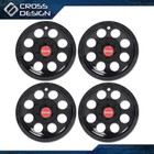 4pcs 10  Golf Cart Wheel Cover Hub Caps Black Fit For Ezgo Club Car And Yamaha