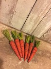 Set 6 Primitive Carrot Rusty Wire Easter Spring Bowl Filler Farmhouse Ornaments