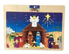 Vtg Children   s Bible Puzzles Wooden   Cardboard Lot Of 8 Sunday School