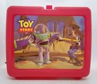 Disney Toy Story Red Plastic Thermos   Lunch Box   From 1st Movie -nos W paper  