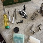 Vtg 1953 Singer 221 Featherweight Sewing Machine  foot Pedal access  buttonholer