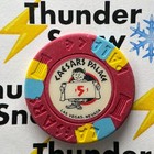              Casino Chip       5 Caesars Palace Las Vegas Nevada                                                             