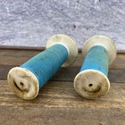 Vintage Bmx Grips Blue Og 80s Race Freestyle Old School Bmx Mushroom Style Cuts