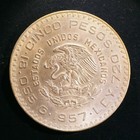 Foreign Silver Coin - Mexico  5 Pesos  1957  Km-470  Uncirculated Condition