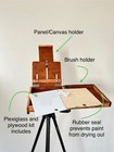 Travel Set Portable Paint Box   Mini Pochade Box  Artist Paint Set  Storage Box