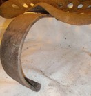 Vintage Metal Tractor Seat W Stand
