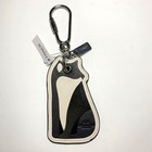 Coach 54924 Fox Leather Novelty Bag Charm Key Ring Key Chain Keyfob New
