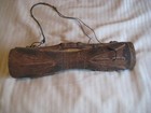 Vintage Papua New Guinea Tribal Hand Carved Shoulder Drum