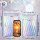 Henoyso 60 Pcs 8 X 11 5 Inch Holographic Bubble Mailers Metallic Bubble Envelope