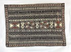 Vintage Handmade Fiji Tapa Bark Cloth Mat Frameable Art