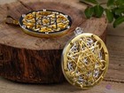 Silver   Gold Flower Of Life Merkaba Pendant Sacred Geometry Jewelry Gift E1502