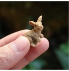 3pcs Rabbit Statue Garden Miniature Sculpture Tabletop Figurine Home Decor Gifts