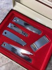 Vintage Men   s 5 Piece Travel Manicure With Original Case Classic Grooming Kit 
