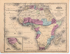 1844 Africa  Map Original  10 5x8  Sierra Leone - Ethiopia - Wadai - Tripoli