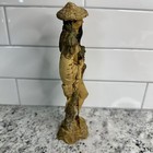 Decorative Vintage Oriental Sculptural Figure   Male In Ornate Costume Italy