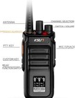 Long Range Walkie Talkie 100 Mile Two Way Radio Charge Headset Waterproof 2 Pack