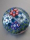 Vintage Murano Millefiori Glass Paperweight From Prominent Estate Collection