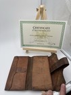 Original Colonial Revolutionary War Leather Wallet Rare Ex  Faganarms W coa
